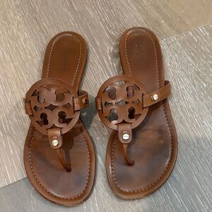 Tory Burch Vintage Vachetta Miller Leather Sandals